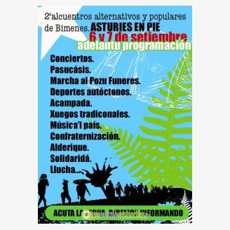 II Alcuentros Alternativos y Populares de Bimenes Asturies en Pie 2014