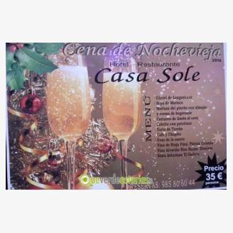 Cena de Nochevieja 2014 Hotel Restaurante Casa Sole