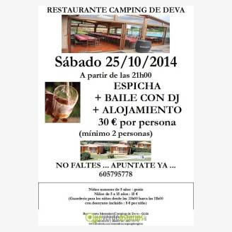 Espicha + Baile con Dj + Alojamiento en el Camping de Deva