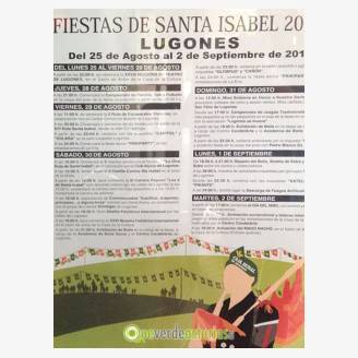 Fiestas de Santa Isabel Lugones 2014