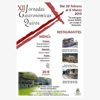 XII Jornadas Gastronmicas Quirs 2015