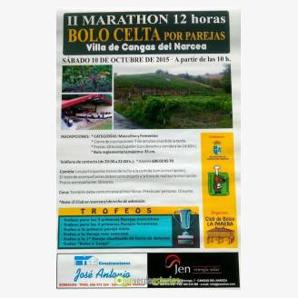 II Marathon 12 horas - Bolo celta por parejas Villa de Cangas del Narcea 2015