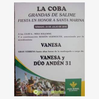 Fiesta de Santa Marina en La Coba - Grandas de Salime 2016