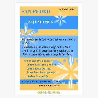 Fiesta de San Pedro en Soto del Barco 2016