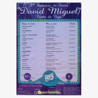 III Certamen de teatro "David Miguel" en Puerto de Vega 2015