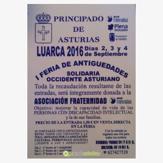 I Feria de Antigedades Solidaria Occidente Asturiano - Luarca 2016