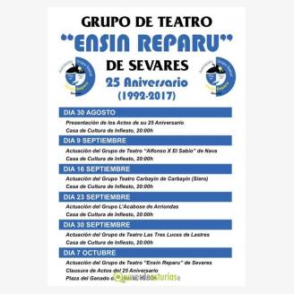 Actuacin del Grupo de Teatro "Ensin Reparu" de Sevares