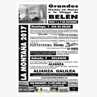 Fiestas en honor a la Virgen de Beln de la Montaa 2017 - Belenn