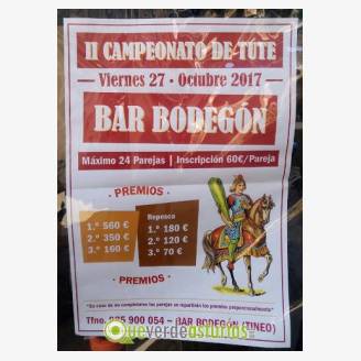 II Campeonato de Tute - Bar Bodegn Tineo