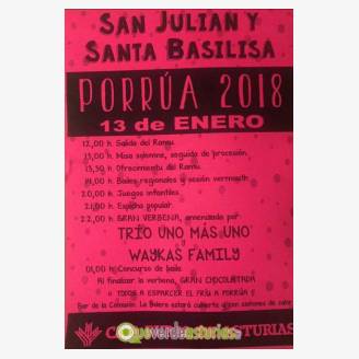 Fiesta de San Julin y Santa Basilisa en Porra 2018