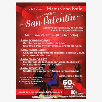 Cena - Baile de San Valentn 2018 en el Prau La Chalana