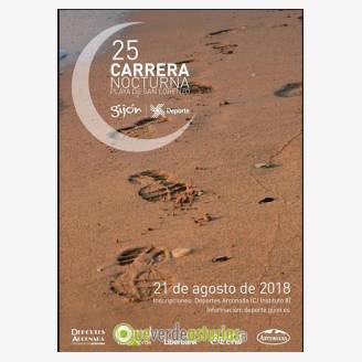 Carrera Nocturna Playa de San Lorenzo 2018