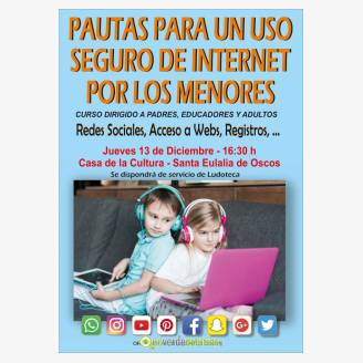 Charla: Pautas para un uso seguro de Internet por los menores