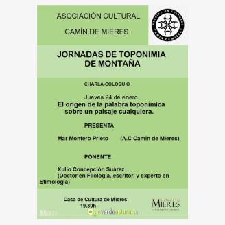 Jornadas de Toponimia de Montaa