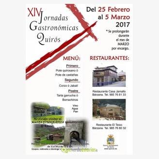 XIV Jornadas Gastronmicas de Quirs 2017