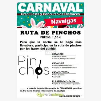 Ruta de pinchos de Carnaval 2017 en Navelgas