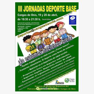 III Jornadas Deporte Base 2017 en Cangas de Ons