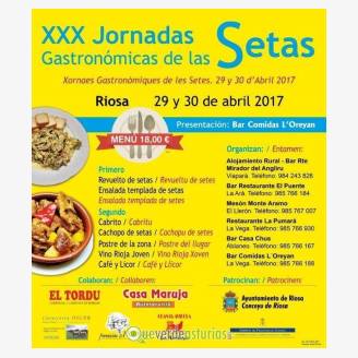 XXX Jornadas Gastronmicas de las Setas 2017 en Riosa