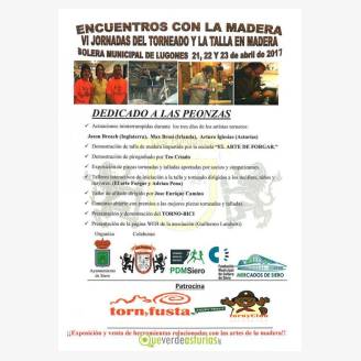 Encuentros con la madera - VI Jornadas del Torneado y la Talla en Madera - Lugones 2017