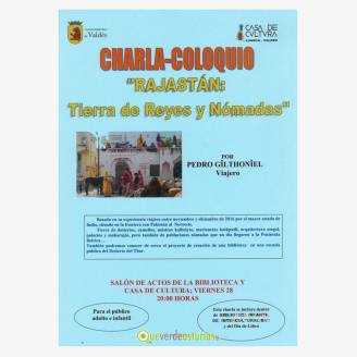 Charla-coloquio "Rajastn: Tierra de Reyes y Nmadas"