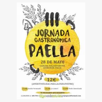 III Jornada Gastronmica de la Paella Guimarn - El Valle 2017