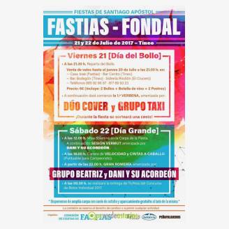 Fiestas de Santiago Apstol Fastias-Fondal 2017