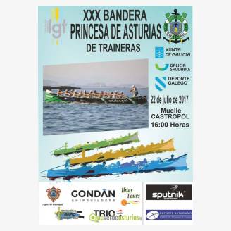 XXX Bandera Princesa de Asturias de Traineras 2017 en Castropol