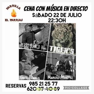 Concierto Tigers Rock&Roll en Parrilla El Parrau