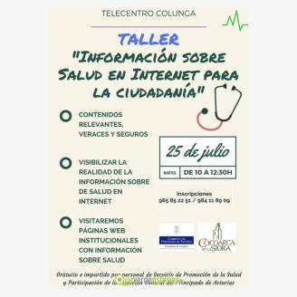 Taller "Informacin Sobre Salud en Internet Para La Ciudadana"