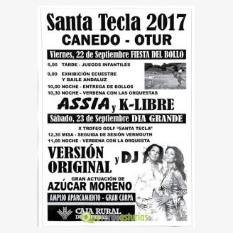 Fiestas de Santa Tecla Canedo de Otur 2017