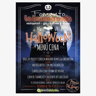 Cena Halloween en La Buena Vida Fomento 2017