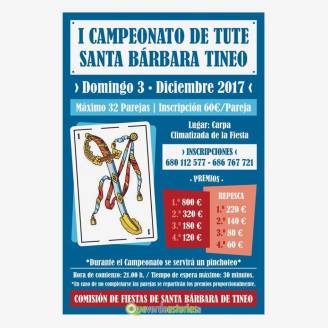 I Campeonato de Tute - Santa Brbara Tineo 2017