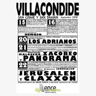 Fiestas de San Cosme y San Damin Villacondide 2018