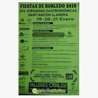 Fiestas de Robledo 2018 y XIV Jornadas Gastronmicas de Sant' Antn