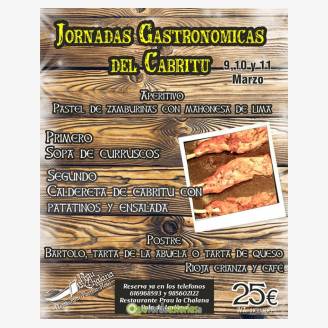 Jornadas Gastronmicas del Cabrito en el Prau La Chalana