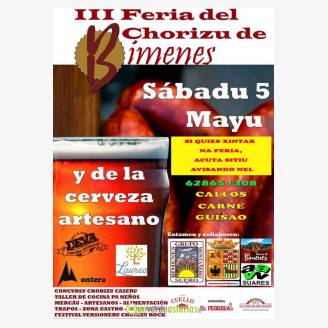 III Feria del Chorizu de Bimenes y de la Cerveza Artesana 2018