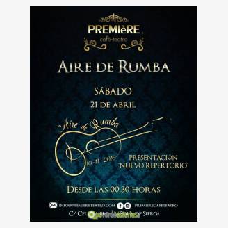 Aire de Rumba en concierto en Premire Caf Teatro