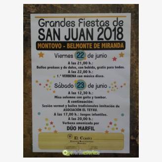 Fiestas de San Juan 2018 en Montovo - Belmonte de Miranda