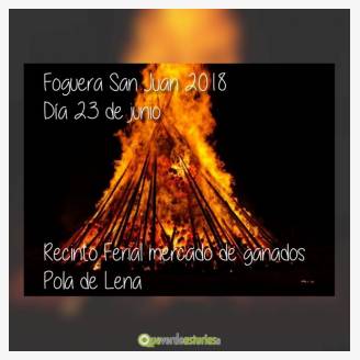 Fiesta y Hoguera de San Juan Pola de Lena 2018