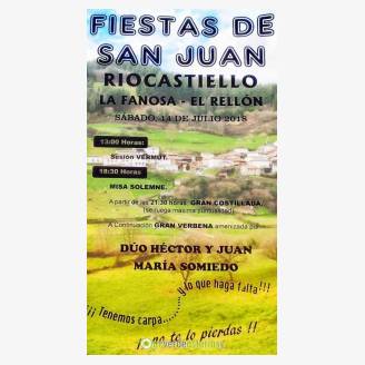 Fiesta de San Juan 2018 en Riocastiello, La Fanosa y El Relln