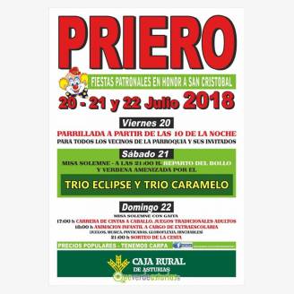 Fiestas Patronales de San Cristobal Priero 2018