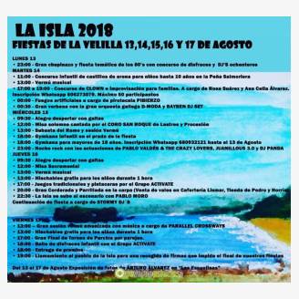 Fiestas de La Velilla - La Isla 2018