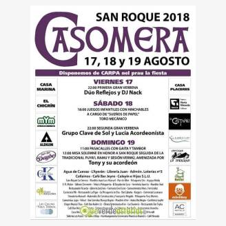 Fiestas de San Roque Casomera 2018