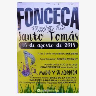 Fiesta de Santo Toms 2018 en Fonceca