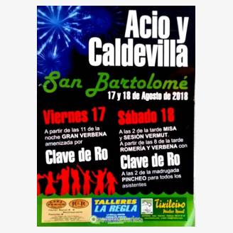 Fiestas de San Bartolom Acio y Caldevilla 2018