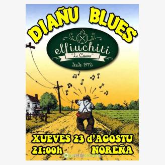 Diau Blues en concierto en La Churre - El Fiuchiti