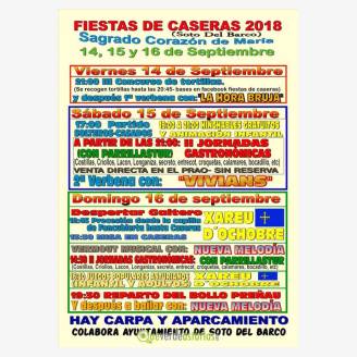 Fiestas del Sagrado Corazn de Mara 2018 en Caseras