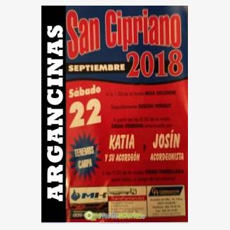 Fiesta de San Cipriano 2018 en Argancinas