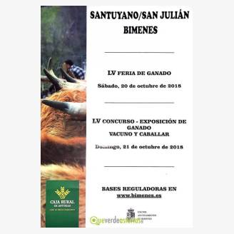 LV Feria de Ganado y Concurso-Exposicin de ganado vacuno y caballar Bimenes 2018
