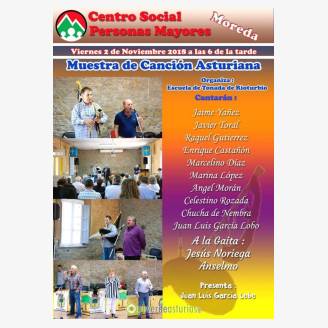 Muestra de Cancin Asturiana en el Centro Social de Personas Mayores de Moreda
